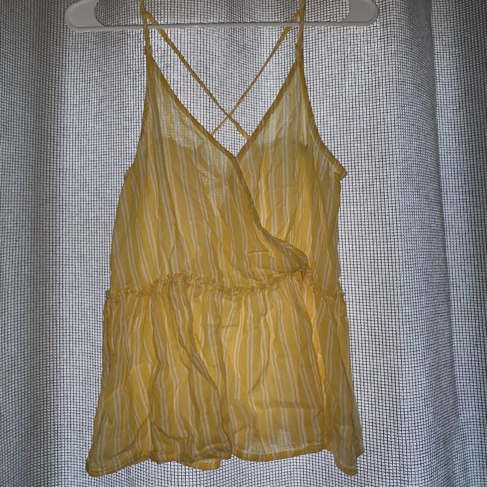 Yellow American Eagle Tank Top